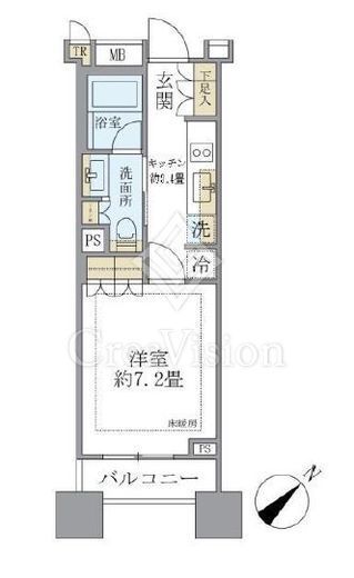 ブリリア銀座id　507号室　間取り