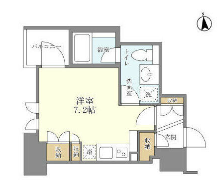 シティハウス東京新橋　210号室　間取り