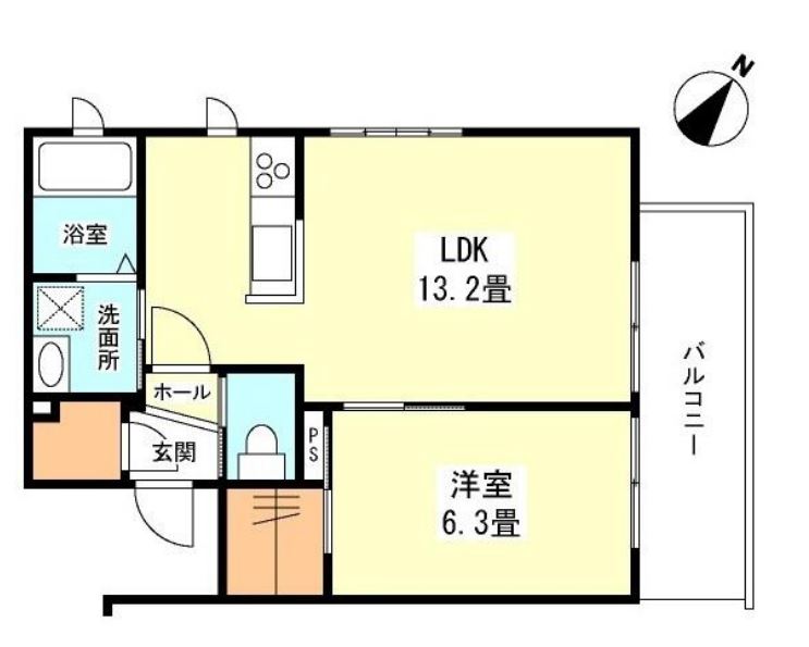 ヘリテイジ八雲　303号室　間取り