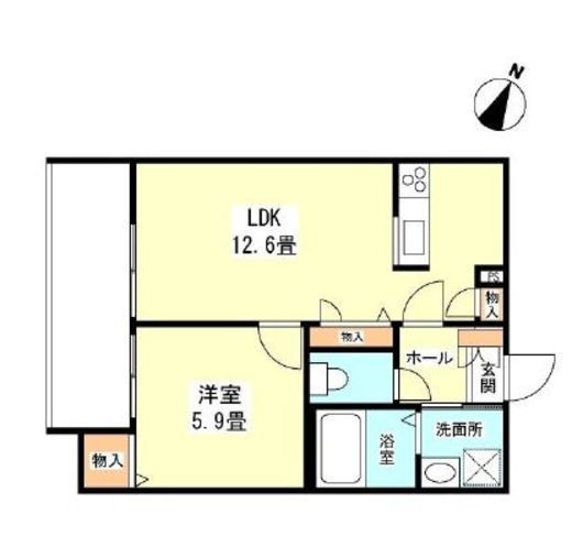 ヘリテイジ八雲　101号室　間取り