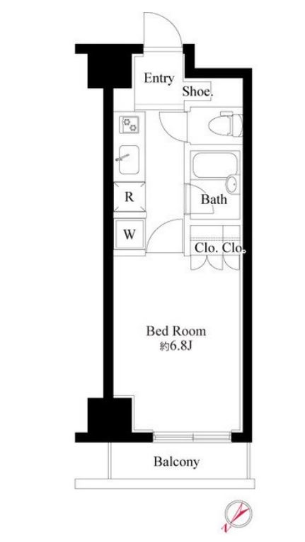 グランスイート銀座レスティモナーク　303号室　間取り