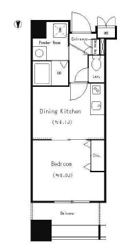 クレアールフレスカ　808号室　間取り