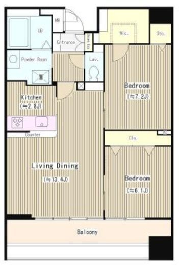 クレアールフレスカ　902号室　間取り