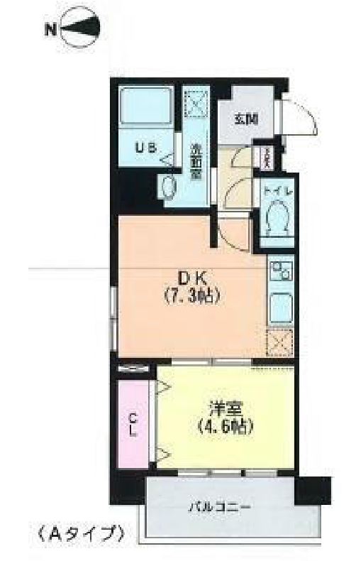 フィーカ牛込柳町　501号室　間取り