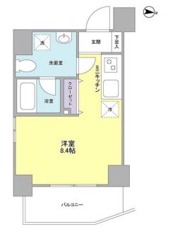 グラビスコート目黒　501号室　間取り