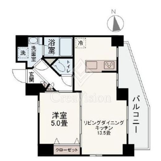 グラビスコート目黒　1001号室　間取り