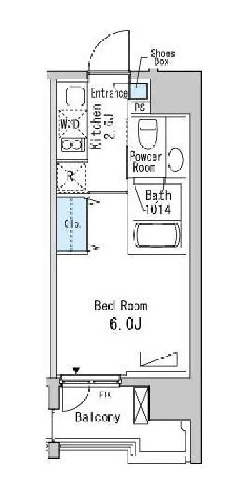 ベルファース目黒　210号室　間取り