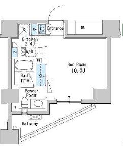 ベルファース目黒　1001号室　間取り