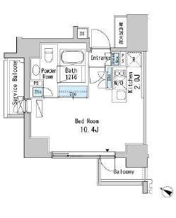 ベルファース目黒　604号室　間取り