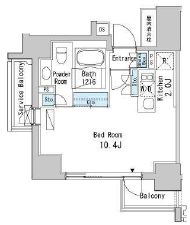 ベルファース目黒　704号室　間取り