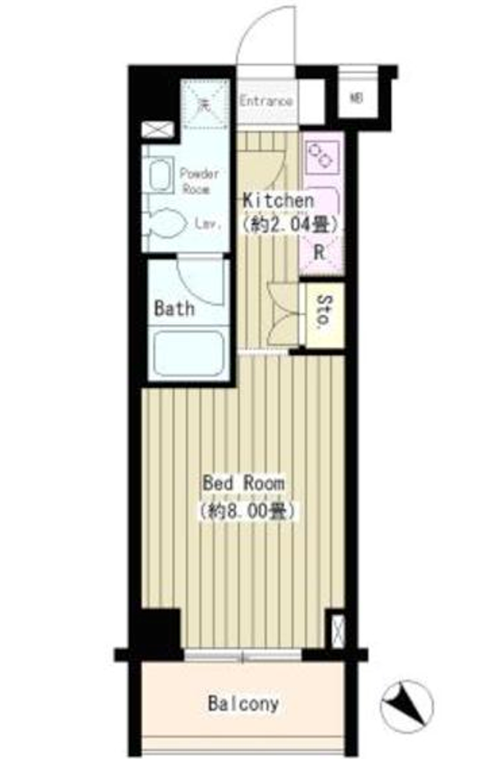 タキミハウス西早稲田　303号室　間取り