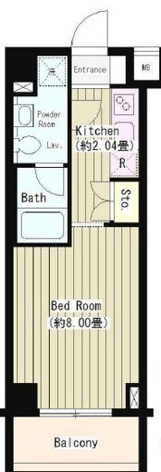 タキミハウス西早稲田　303号室　間取り