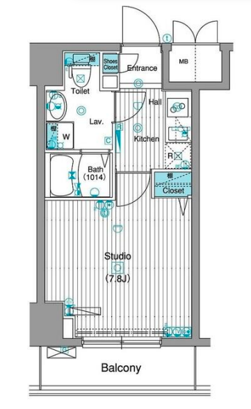 グランド・ガーラ銀座　5F号室　間取り
