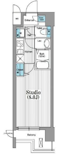 グランド・ガーラ銀座　316号室　間取り