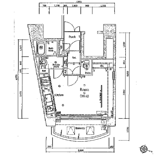 メイクスデザイン渋谷神泉　501号室　間取り