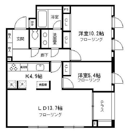 ペアシティ表参道　302号室　間取り