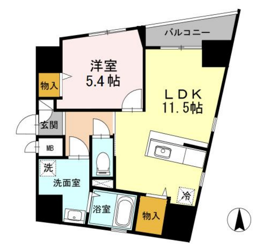 プレミアム青葉台　301号室　間取り