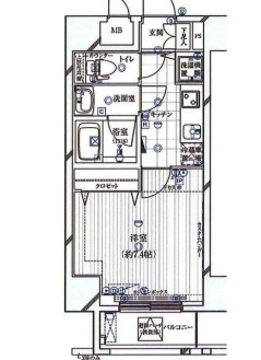 ガリシアヒルズ六本木　901号室　間取り