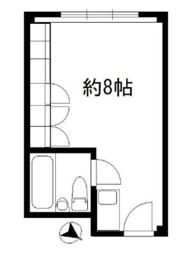 赤坂レジデンシャルホテル　512号室　間取り