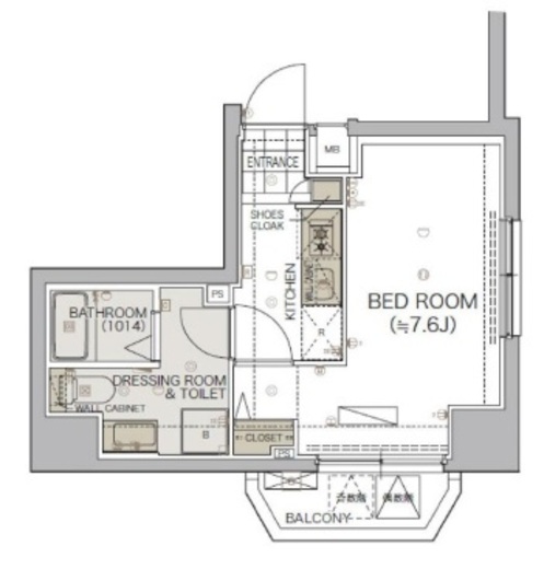 リヴシティ御茶ノ水　302号室　間取り