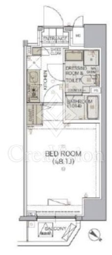 リヴシティ御茶ノ水　401号室　間取り