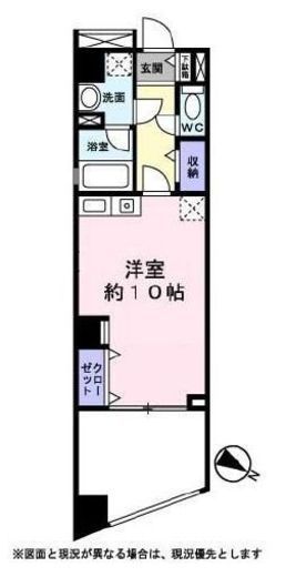 カームコート白金高輪　604号室　間取り