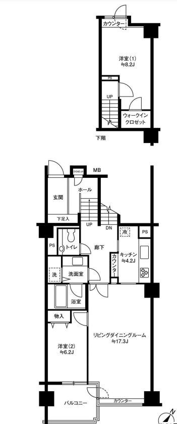 参宮橋マンション　322号室　間取り