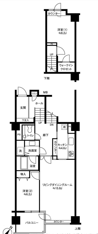 参宮橋マンション　318号室　間取り