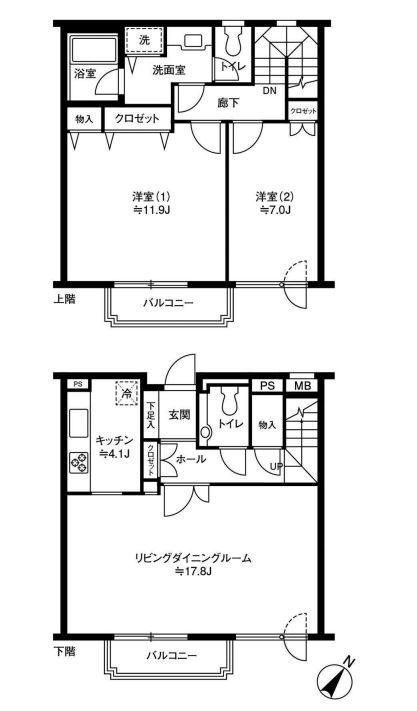 参宮橋マンション　305号室　間取り