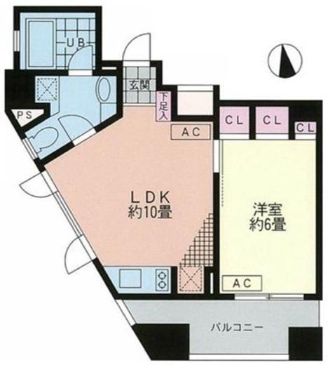 KDXレジデンス西麻布　1302号室　間取り