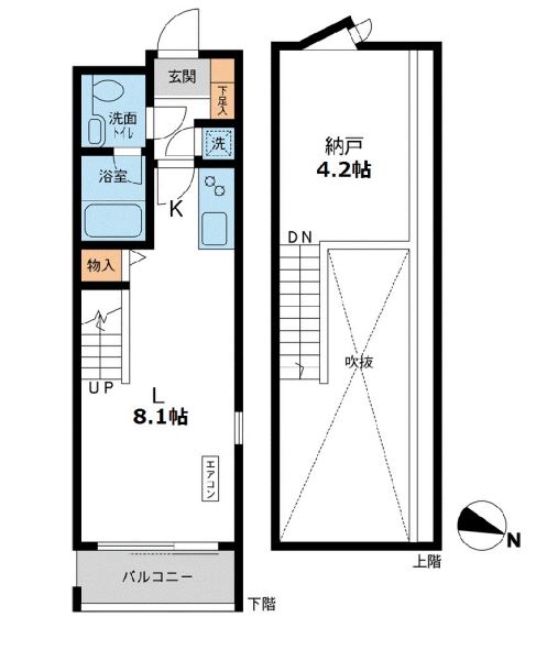 カッシア目黒　415号室　間取り