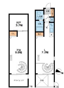 カッシア目黒　112号室　間取り