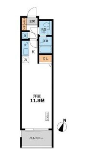 カッシア目黒　404号室　間取り