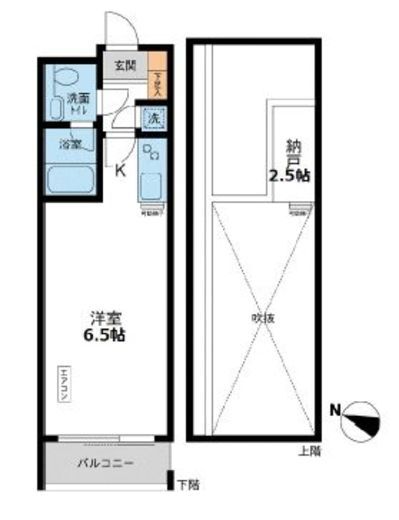 カッシア目黒　510号室　間取り