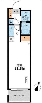 カッシア目黒　603号室　間取り