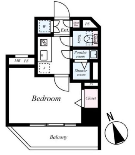 パークウェル麻布十番　304号室　間取り
