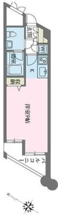 ドゥーエ学芸大学　703号室　間取り