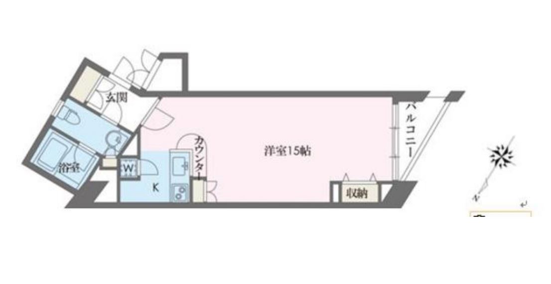 ドゥーエ学芸大学　506号室　間取り