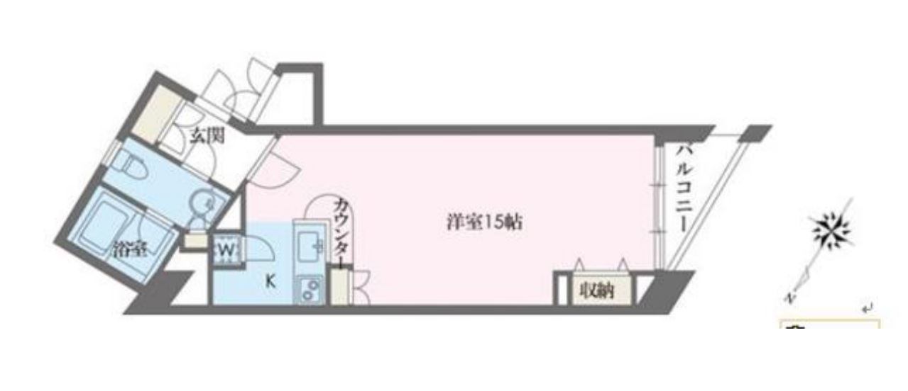 ドゥーエ学芸大学　606号室　間取り