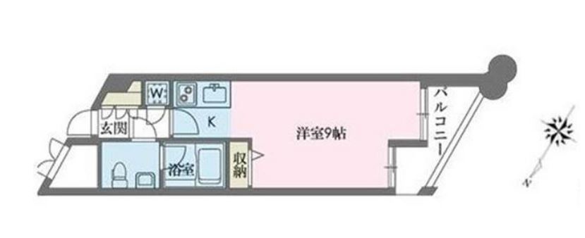 ドゥーエ学芸大学　1005号室　間取り