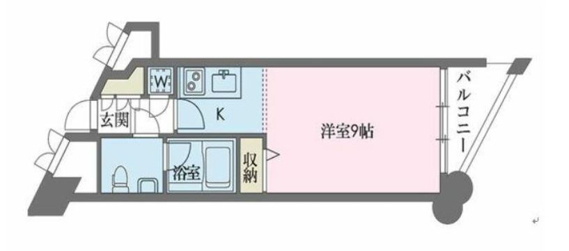 ドゥーエ学芸大学　402号室　間取り