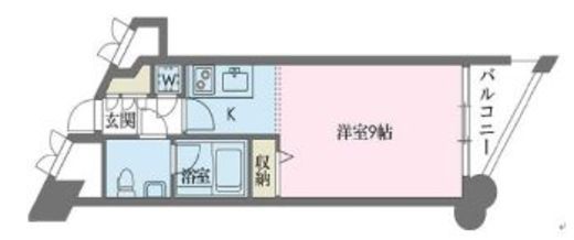ドゥーエ学芸大学　402号室　間取り