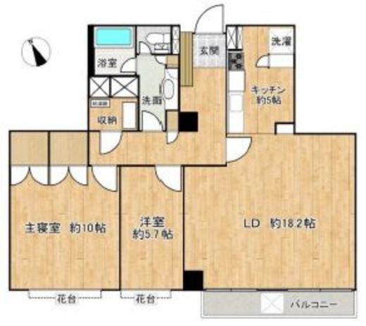 元麻布パークマンション　1F1号室　間取り