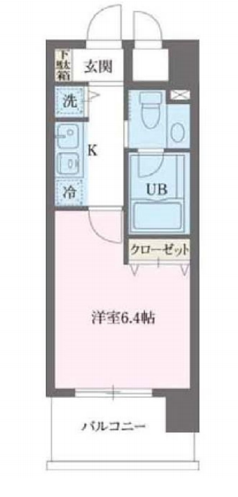 プライムアーバン早稲田　502号室　間取り