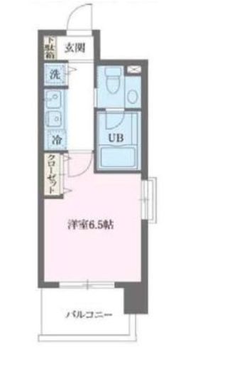 プライムアーバン早稲田　404号室　間取り