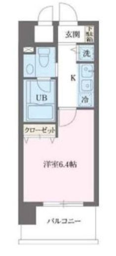 プライムアーバン早稲田　803号室　間取り