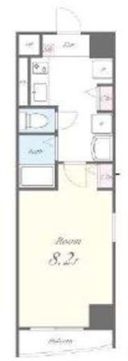 リュクス高輪台　201号室　間取り