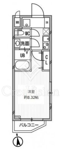 白金高輪レジデンス　410号室　間取り