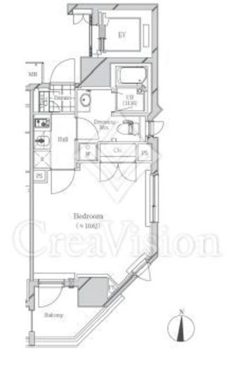 フトゥールス南麻布　904号室　間取り