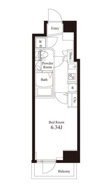 アペルト西新宿　504号室　間取り